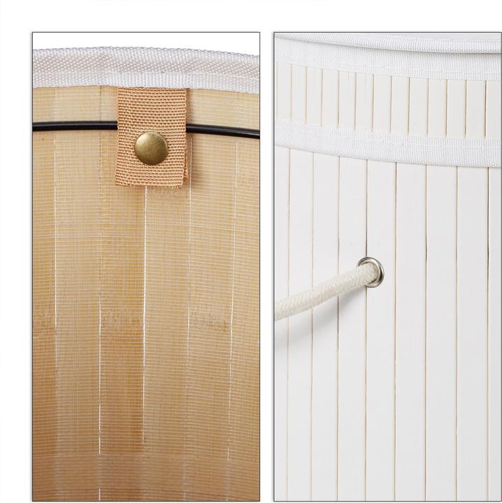 Image du produit Relaxdays Corbeille à linge couvercle (65 l)