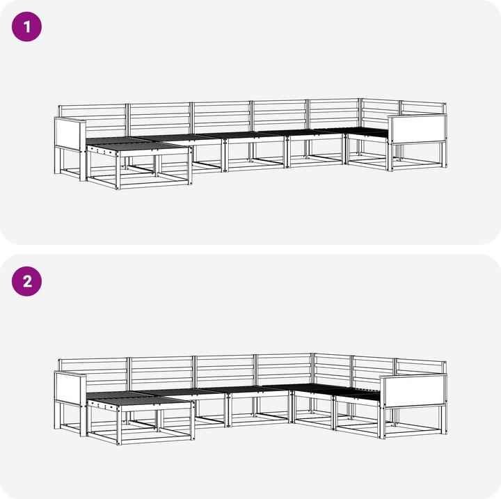 Produktbild vidaXL Outdoor-Sofa