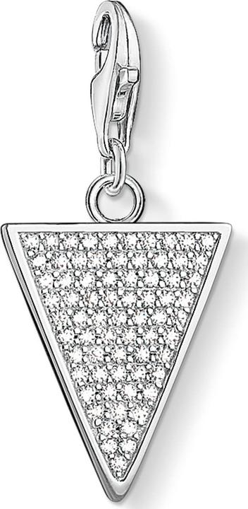Thomas Sabo Charm-Anhänger Dreieck Schwarz (Silber)