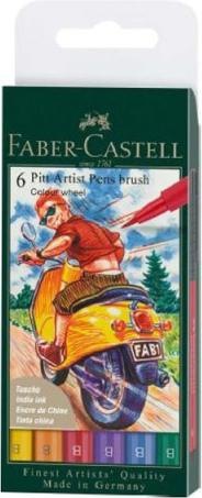 Actual product image Faber-Castell Pitt Artist (Multicoloured, 6 x)