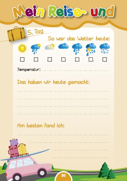 Actual product image Mein Reise- und Ferientagebuch (German, 2016)