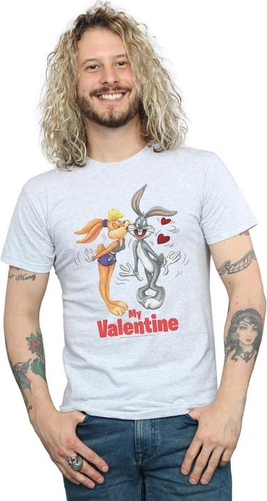 Actual product image Looney Tunes Mens Bugs Bunny And Lola Valentine's Day T-Shirt (S)