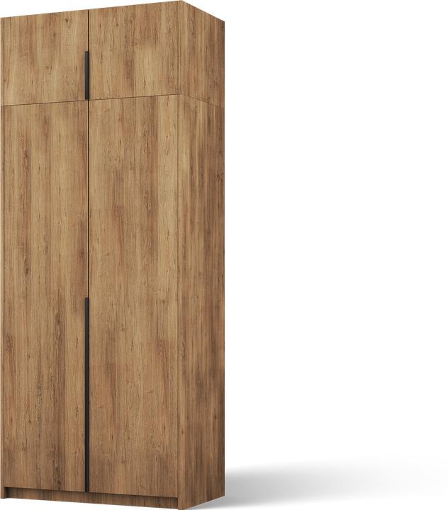 Produktbild ADRK Furniture Bregma II Drehtürenschrank mit Aufsatz (100 x 58 x 250 cm)