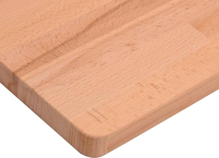 Actual product image vidaXL Schreibtischplatte 110x60x1,5 cm Massivholz Buche,Material (60 x 60 cm)