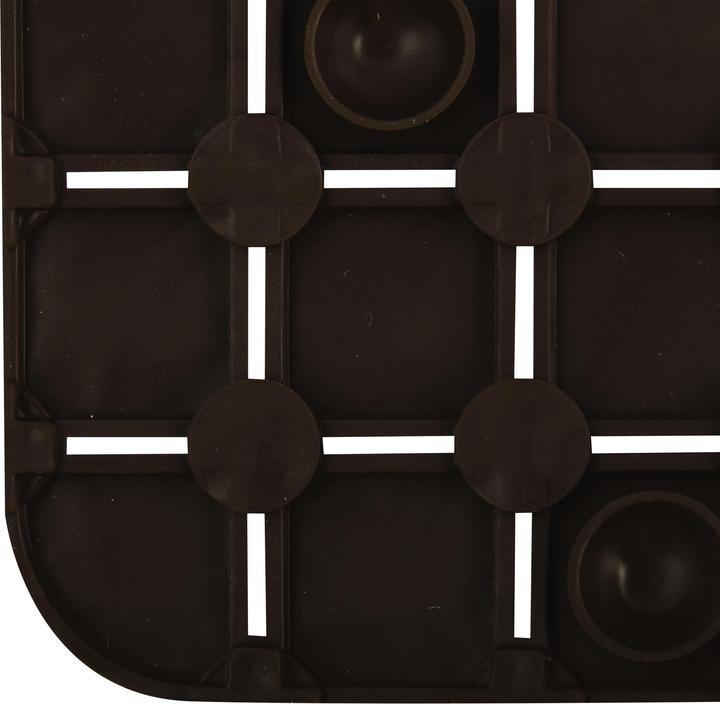 Actual product image spirella Tapis Anti Derapant Quadro Premium 54 X 54 cm Choc (54 x 54 cm)