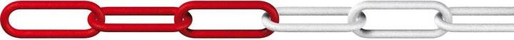 Dörner + Helmer Absperrkette Rot, Weiss Kunststoff 128953 25 m (128953) (25 m)