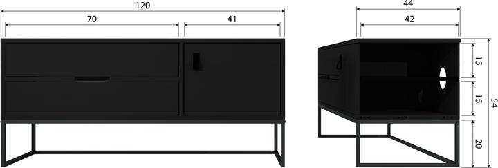 Immagine prodotto Woood Silas (55 x 120 x 44 cm)