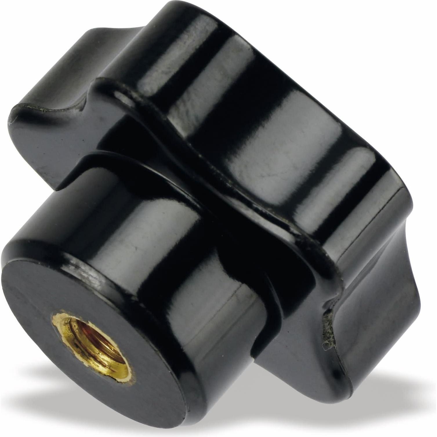 Eneroid, Muttern + Unterlegscheiben, Sterngriffmutter, M5/15 mm, schwarz (M5)
