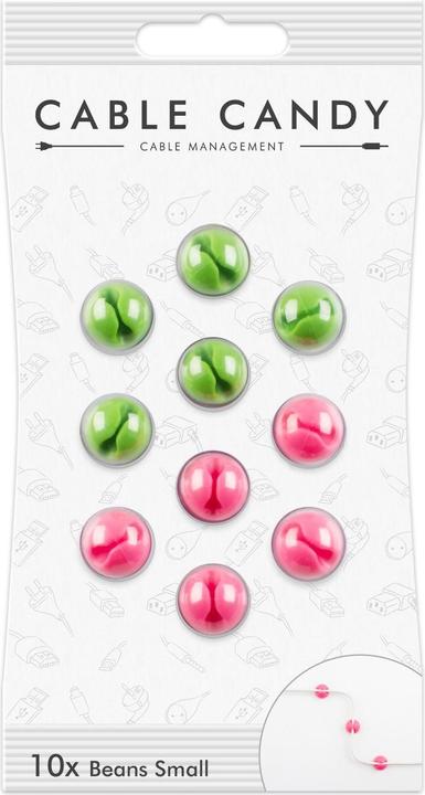Cable Candy Small Beans Pink Green