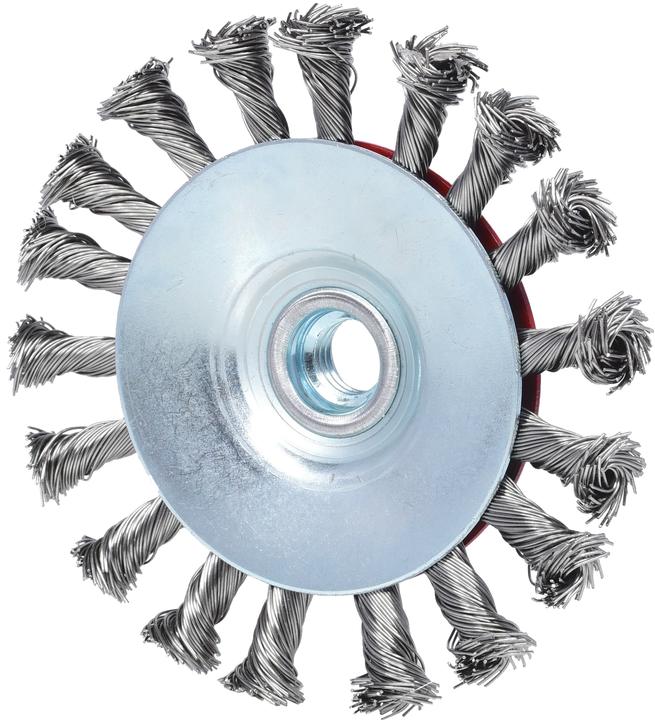 Actual product image KS Tools Stainless cone shape steel wire round brush