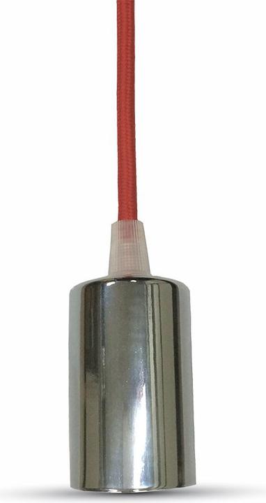 Produktbild V-TAC VT7338R Chrom Hängelampe Rot (E27)
