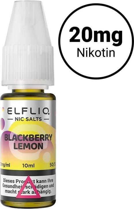 Produktbild Elfbar ELFLIQ, Blackberry Lemon 20mg (Brombeere, Zitrone)