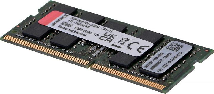 Image du produit Kingston Ddr4 Ecc Sodimm (1 x 16GB, 3200 MHz, RAM DDR4, SO-DIMM)