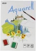 Produktbild Herlitz Aquarell-Block, 210 x 298 mm, Inhalt: 20 Blatt 150 g-qm, weiss, rauh, Studienqualität (A4, Blanko, Harter Einband)