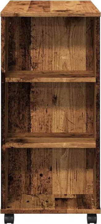 Actual product image vidaXL Rollcontainer Rollschrank Bürocontainer Büroschrank Schrank Altholz-Optik (60 x 35 x 75 cm)