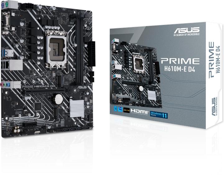Image du produit ASUS PRIME H610M-E D4 (LGA 1700, Intel H610, mATX)