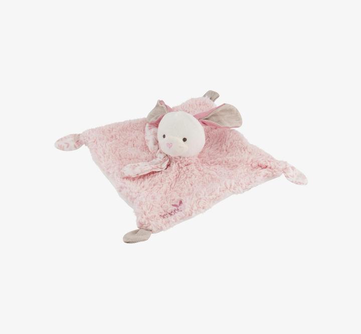 Image du produit Doudou et Compagnie Doudou lapin bio,rose 25cm