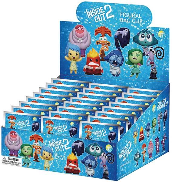 Monogram Portachiavi Clip Disney Inside Out Serie 2 Display 24pz