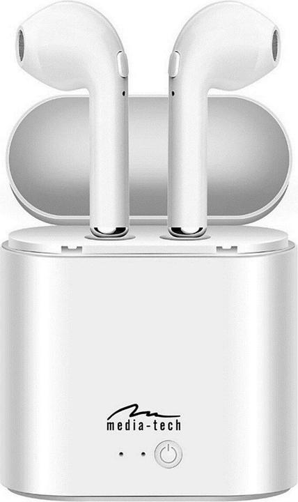 Image du produit Media-Tech MT3589W R-Phones TWS blanc (Pas de réduction du bruit, 1.50 h, Sans fil)