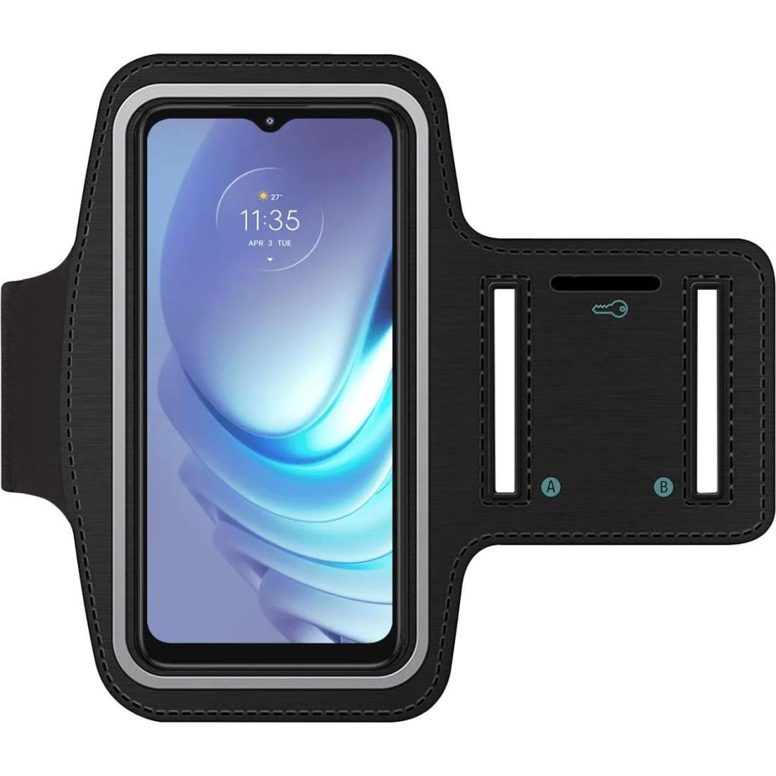 SmartFitness Motorola Moto G50 Handy Sport Armband, Smartphone Sportarmband, Schwarz