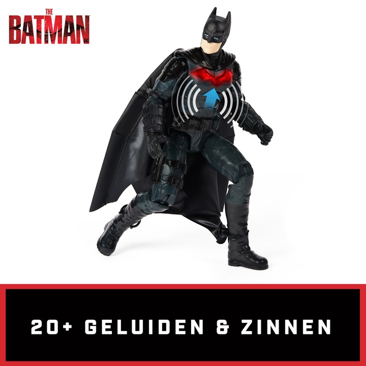 Produktbild Batman DC Comics The 30cm Deluxe Batman-Actionfigur mit sich ausbreitendem Wingsuit, Licht- u