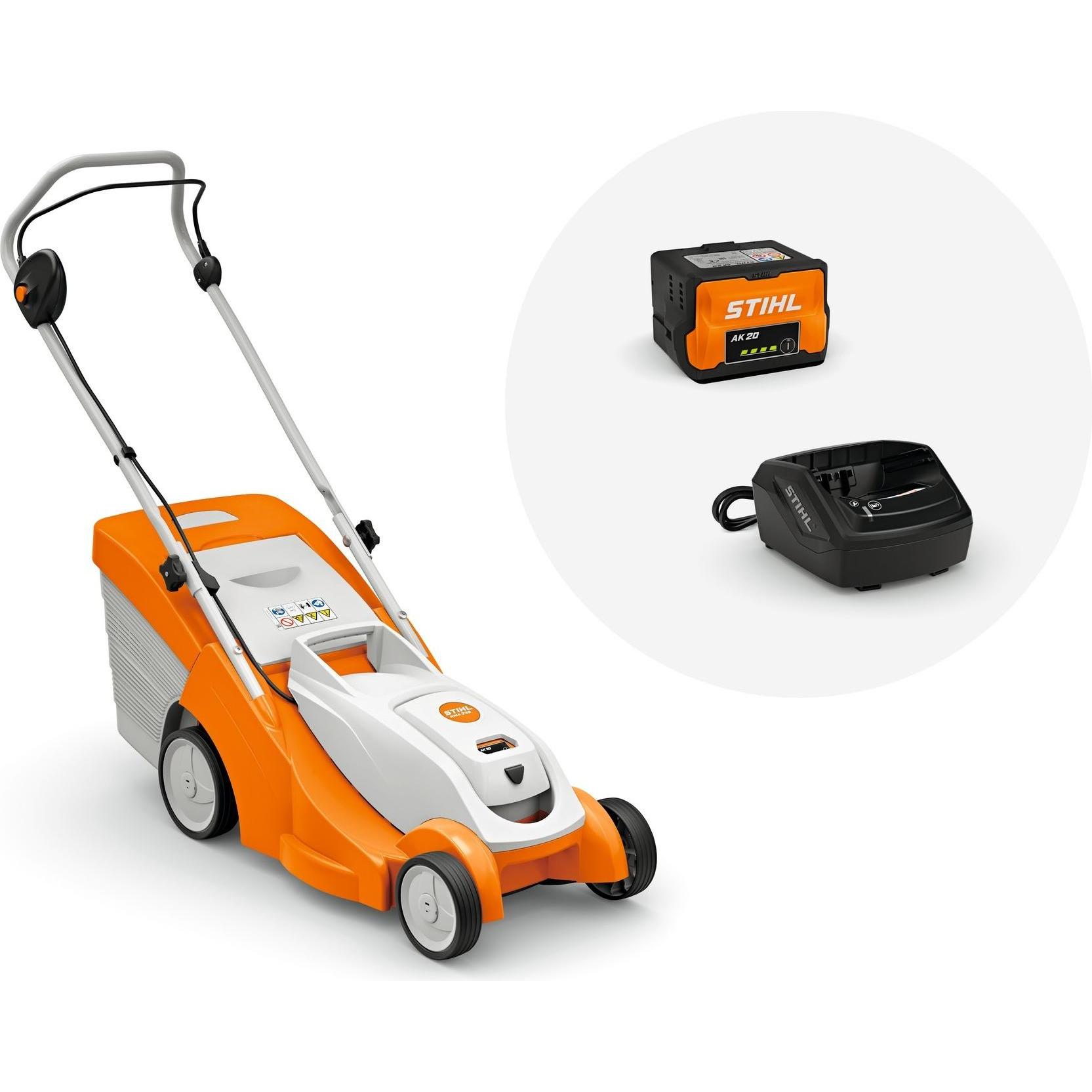 Stihl, Tosaerba, Akku-Rasenmäher RMA 239 im Set mit AK 20 Akku und AL 101 Ladegerät (Batteria ricaricabile)