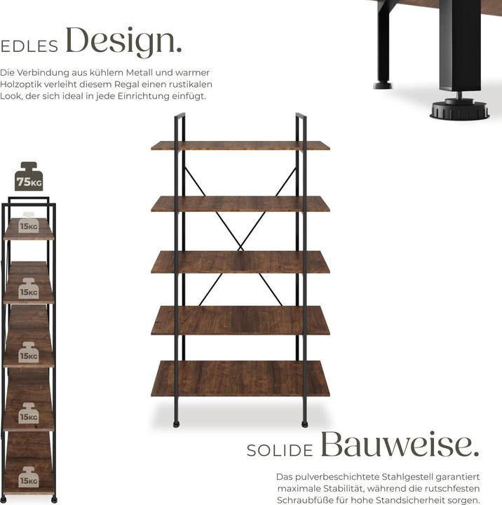 Produktbild tectake Glasgow (106 x 34.50 x 179.50 cm)
