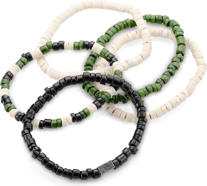 Image du produit Lucleon Nythron (22 cm, des teintes grises et blanches, Perles de noix de coco vertes)