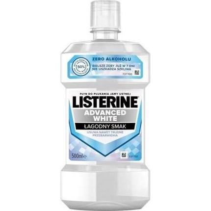 Listerine, Collutorio, Advanced White Gusto Mite płyn do płukania jamy ustnej White 500ml (500 ml, Collutorio)