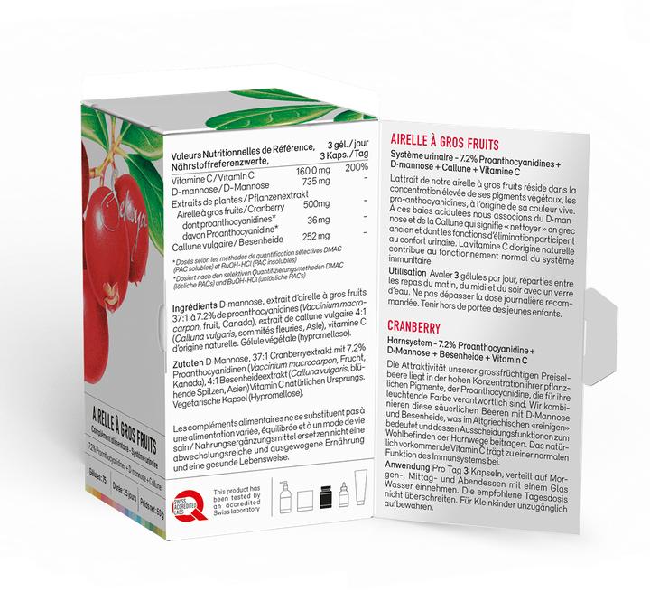 Produktbild Sekoya Cranberry | D-Mannose | Gegen Harnwegsinfektionen (75 Stück, Kapseln)