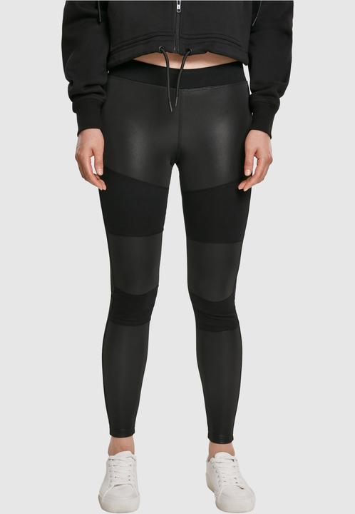 Actual product image Urban Classics Ladies Fake Leather Tech Leggings (XL)