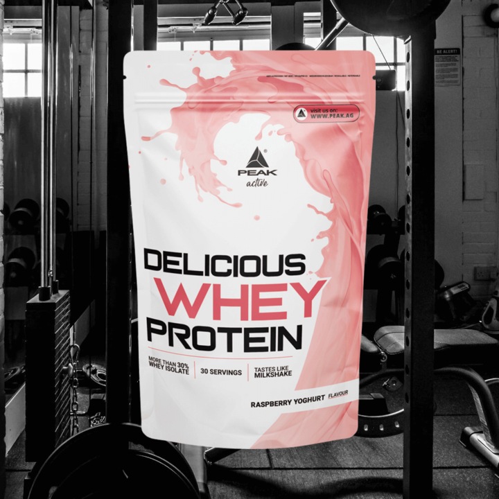 Actual product image Peak Ice Works Delicious Whey Protein (Raspberry yoghurt, 1 pcs., 900 g)