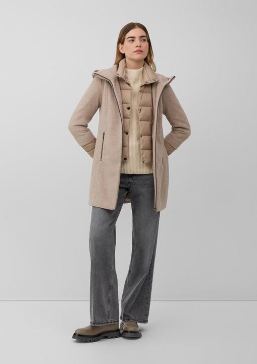 Image du produit S.Oliver Outdoor-Mantel Slim-Fit-Mantel aus Webware mit herausnehmbarem Steppeinsatz