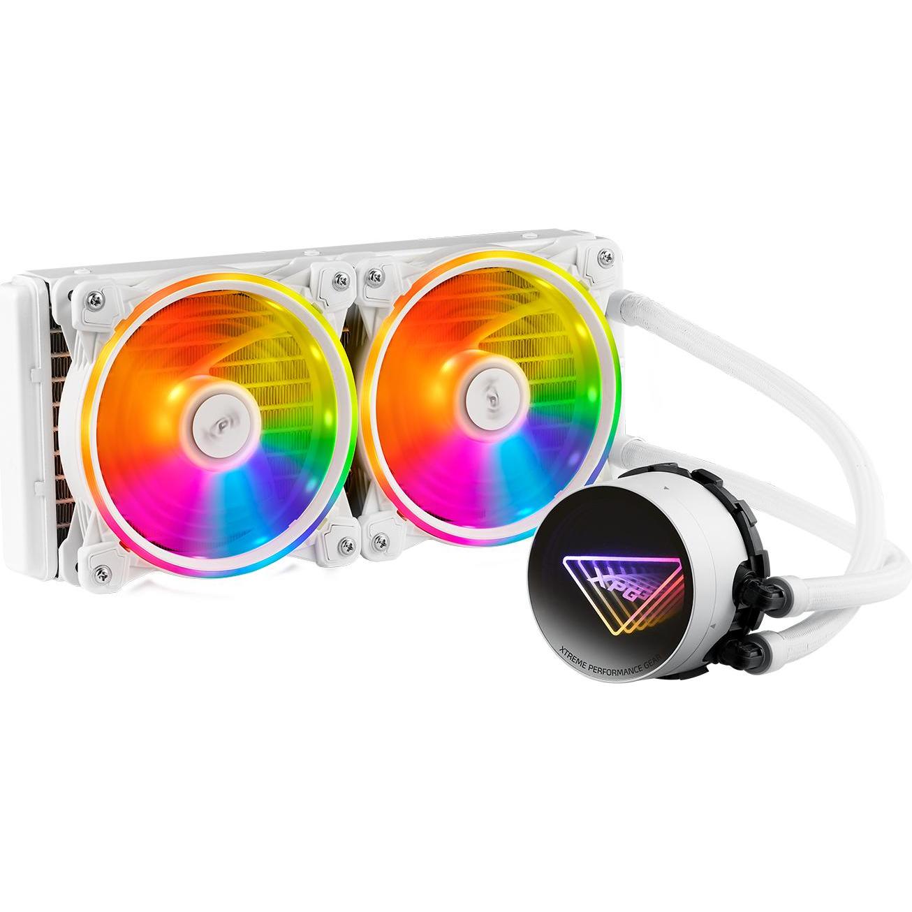 Adata XPG Levante X 240 vodní chlazení CPU, RGB, bílá, CPU Wasserkühler, Weiss