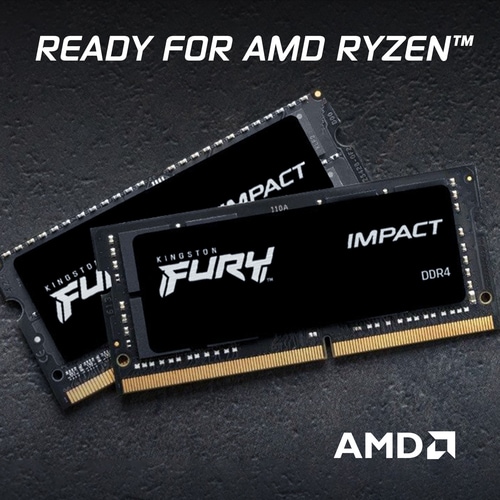 Actual product image Kingston FURY Impact (1 x 16GB, 3200 MHz, DDR4-RAM, SO-DIMM)