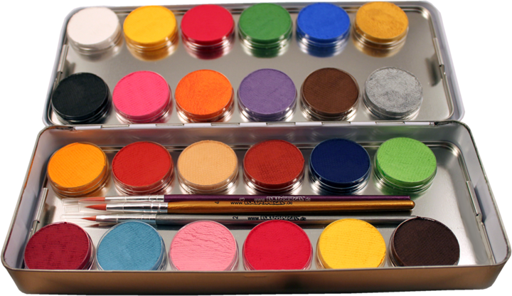 Actual product image Eulenspiegel 24 colors metal palette