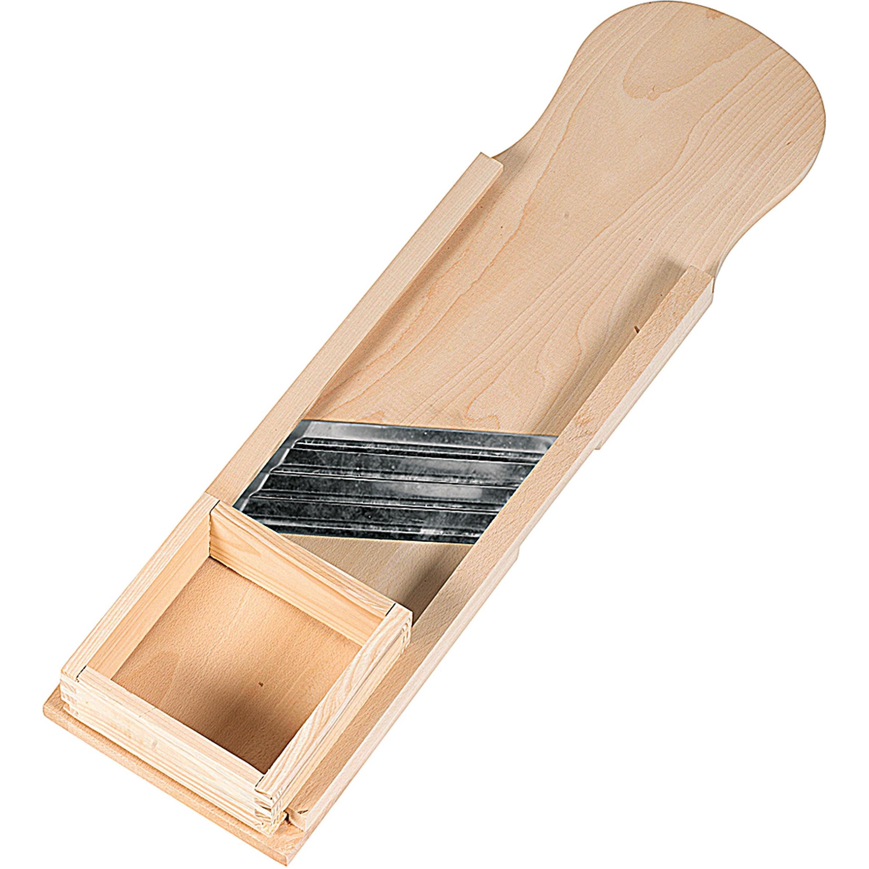 Nik. Schmitt & Sohn Krauthobel, Küchenreibe, Braun, Silber