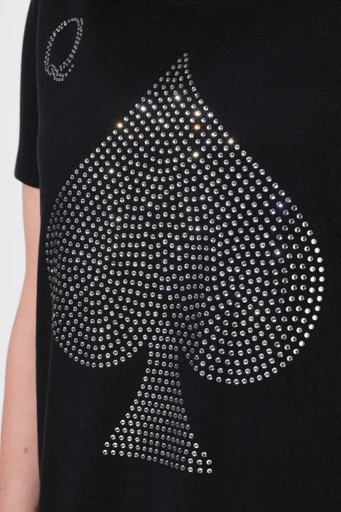 Immagine prodotto Miamoda T-shirt dal taglio svasato con brillantini e design con carte (50)