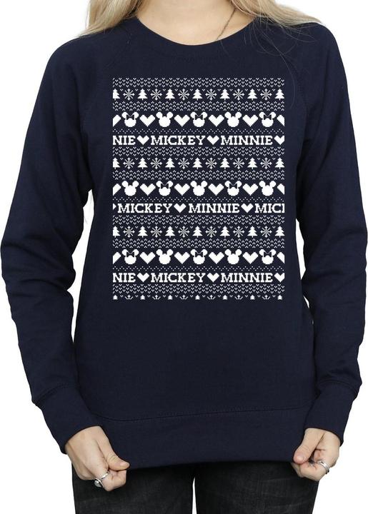 Produktbild Disney Mickey And Minnie Christmas Fair Isle Sweatshirt (L)