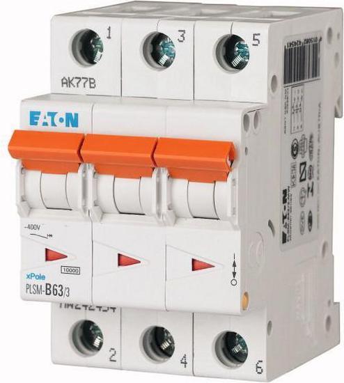 Actual product image Moeller Electric 10kA Triple Pole Type C MCB 63A