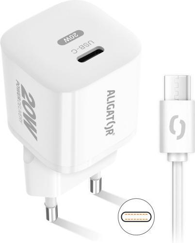 Productafbeelding Aligator CHPD0017 mobiele lader Universeel Wit AC Snelladen Binnen (20 W)