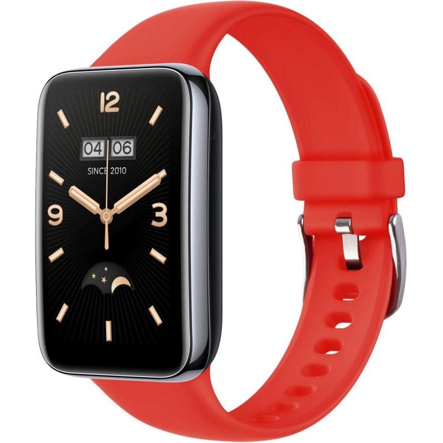 Fixed Cinturino in silicone per Xiaomi Mi Smart Band 7 Pro, rosso (Silicone), Cinturini per orologi, Rosso