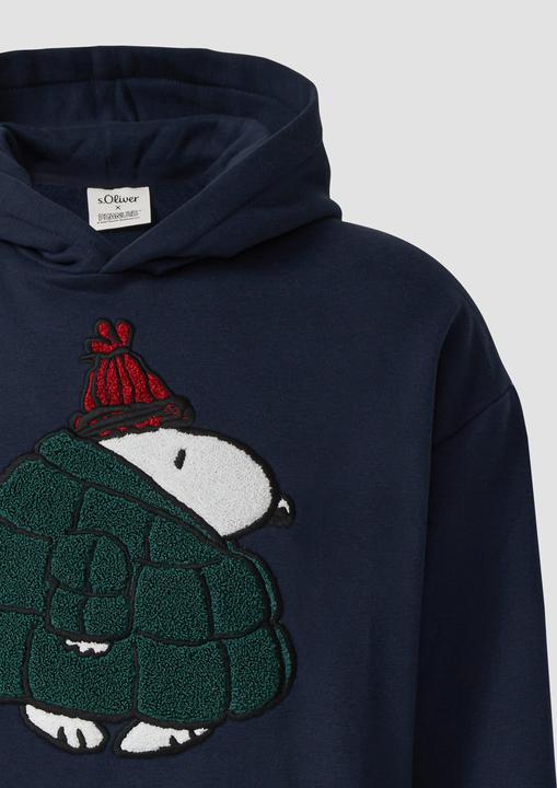 Produktbild s.Oliver Sweatshirt Kapuzen-Sweatshirt im Relaxed Fit mit Peanuts®-Artwork (L)
