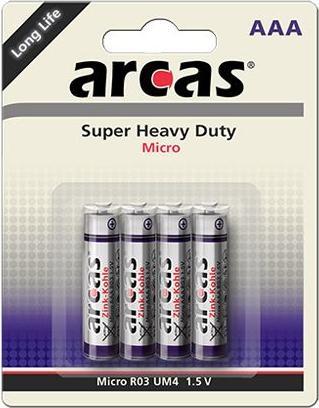 Actual product image Arcas 107 00403 - Disposable battery - AAA - zinc carbon - 1.5 V - 4 piece(s) - Cd (cadmiu (4 pcs., AAA)