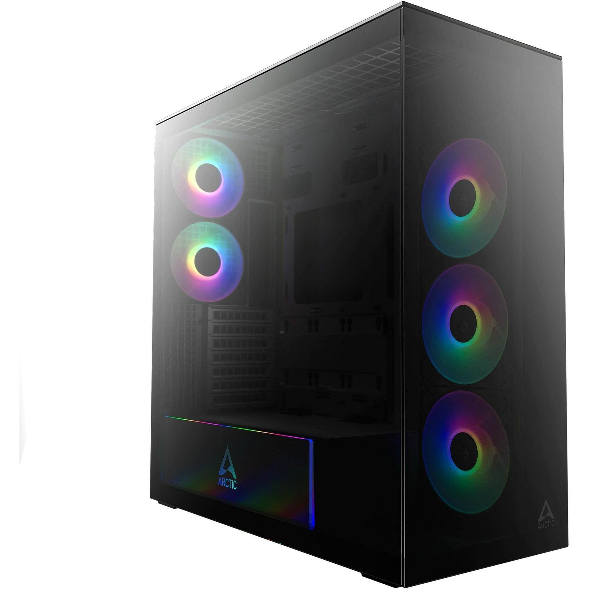 Arctic Cooling PC-Gehäuse ACPCC00015A Black Tinted, Unterstützte, Case PC, Nero