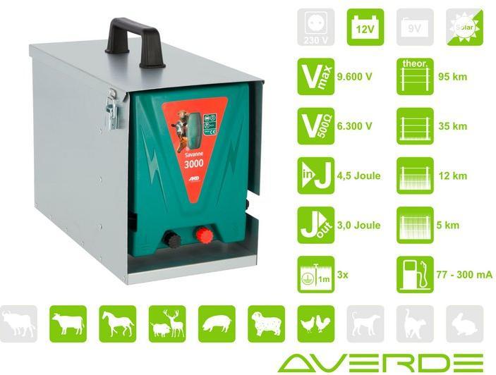 Image du produit AKO Savanne 3000 incl. boîte métallique Electrificateur
