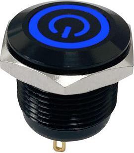 Immagine prodotto RND Pulsante illuminato antivandalo Pulsante IP67 1 contatto NA 16mm