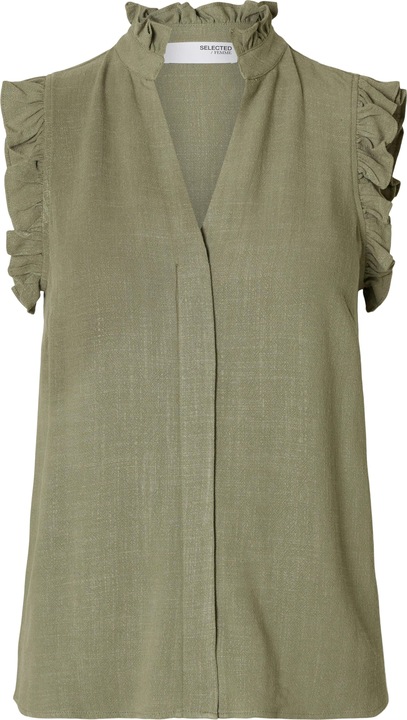 Image du produit Selected Femme Slfviva Sl Ruffle Top Noos (34)