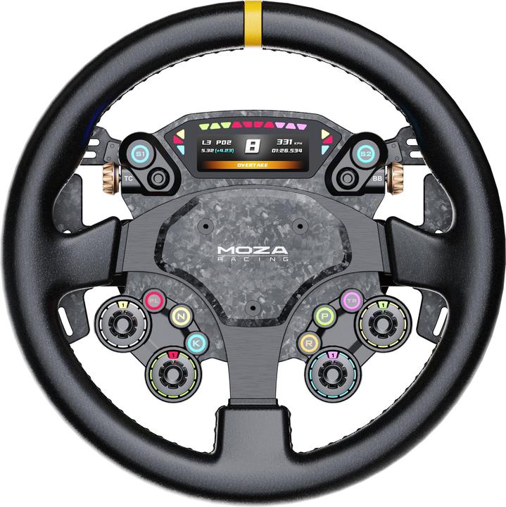 Moza Racing kiegészítő - CS PRO Kormánykerék (Dual Clutch, RGB, 2,99 inch kijelző, 325mm) (PC)