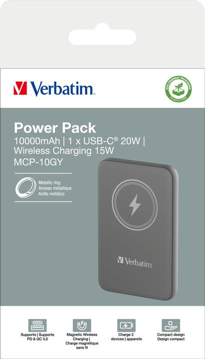 Produktbild Verbatim Charge 'n' Go (10000 mAh, 20 W, 37 Wh)